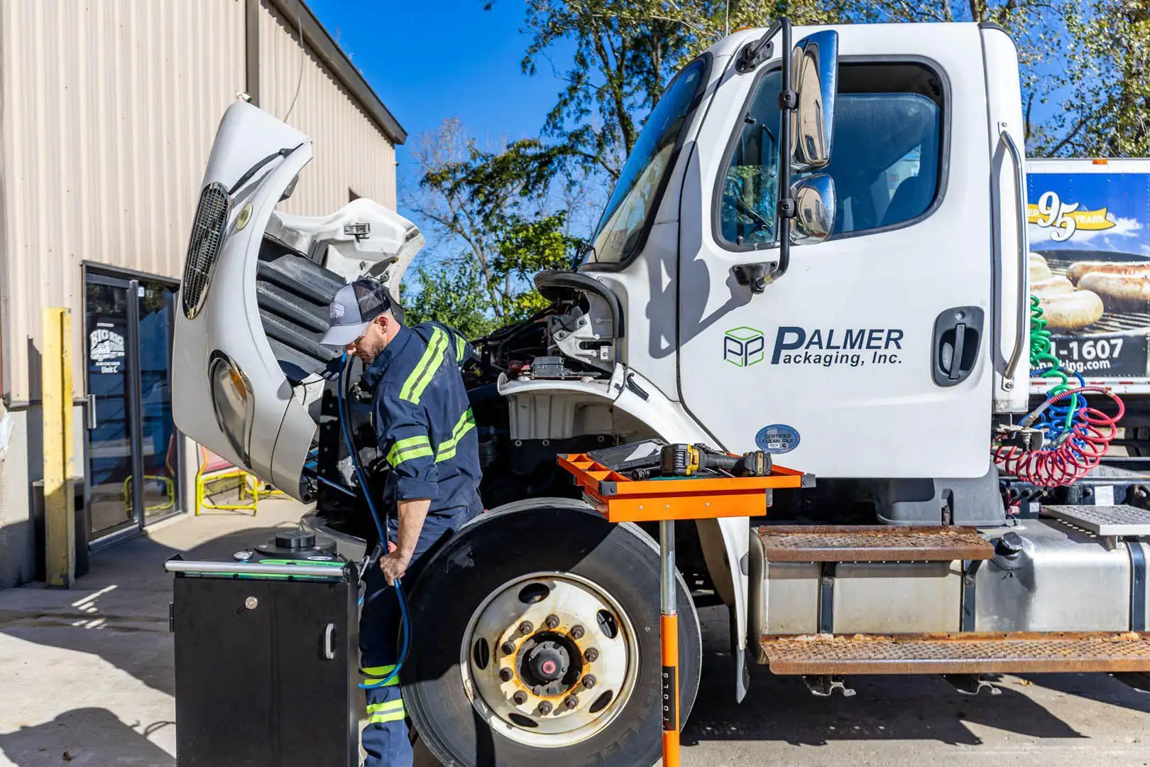Technician applying Diesel Force treatment