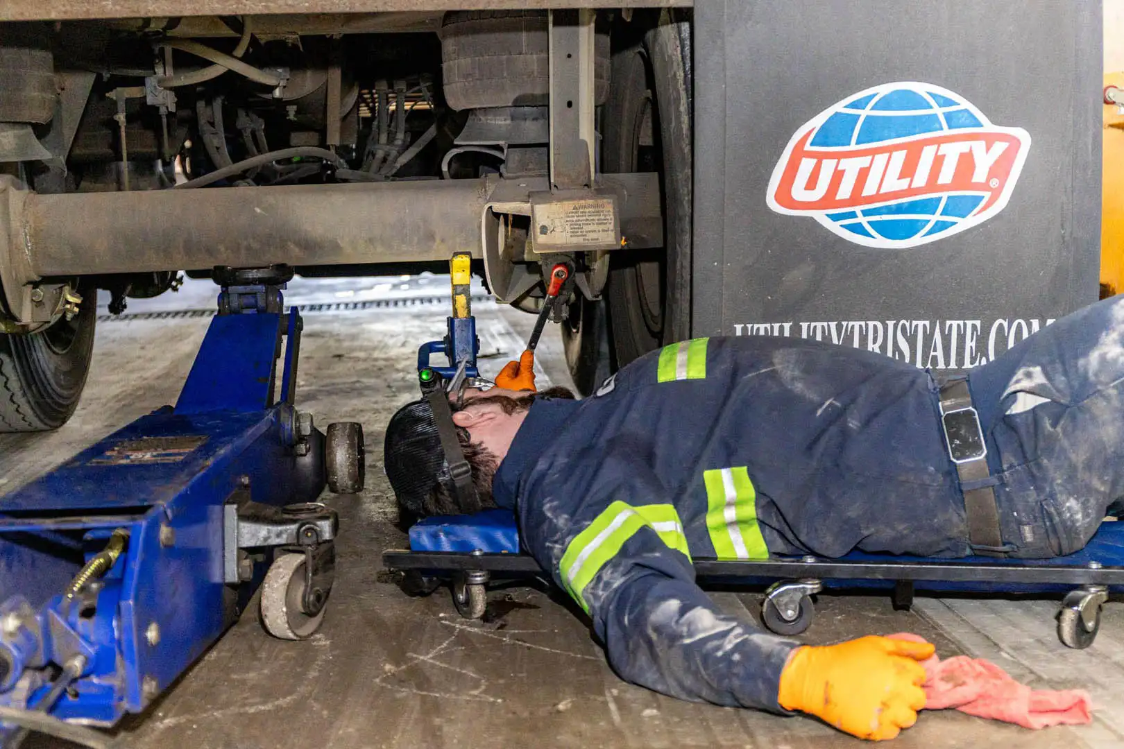 Big Rig Fixer technician performing driveline repair