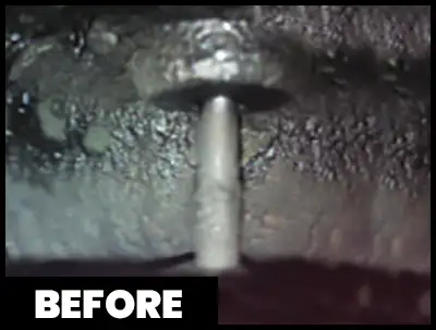 EGR Valve before Diesel Force cleaning showing carbon buildup
