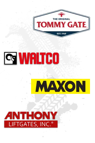 Tommy Gate Logo, Maxon Logo, Waltco Logo, Anthony Liftgates Logo